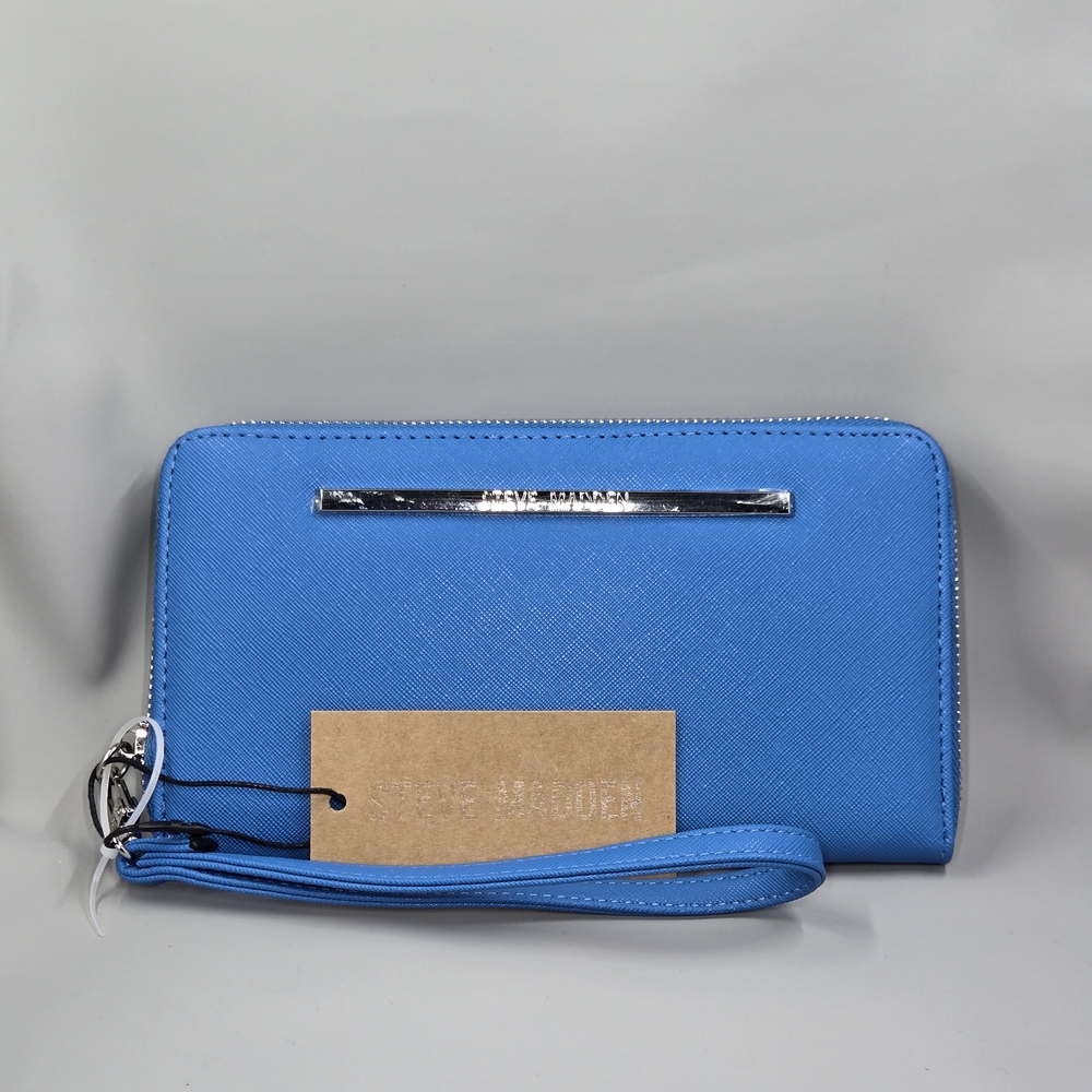 Steve Madden Vibrant Blue Wristlet Clutch